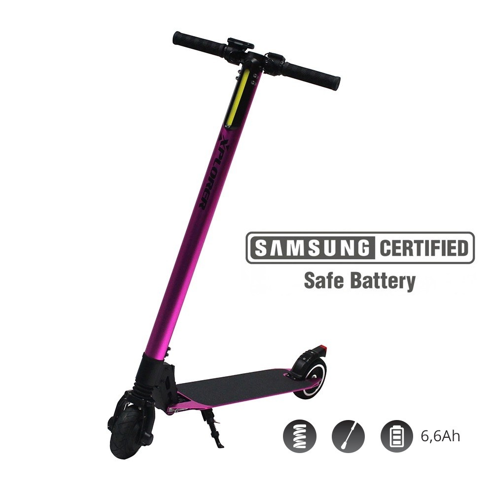 Električni romobil Xplorer ZOOM pink V2 5,5" (izložbeni model)