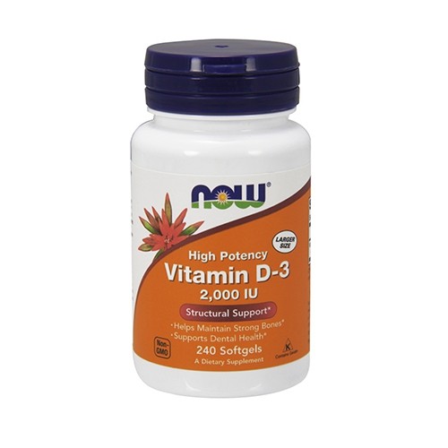 Now Foods Vitamin D3 2000IU (240) Standard