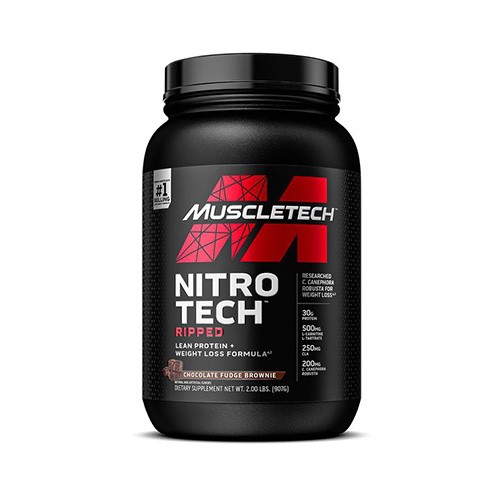 Muscletech Nitro-Tech Ripped (2lbs) Chocolate Fudge Brownie