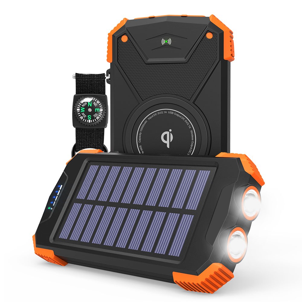 Vodootporni bežični punjač od 10000 mAh, solarna baterija