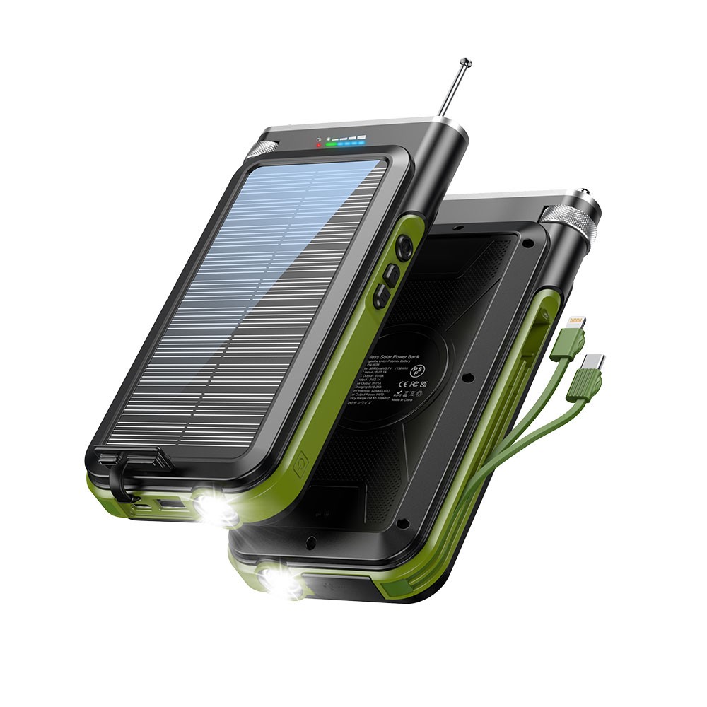 20000mAh FM radio Bežični punjač Solarna baterija
