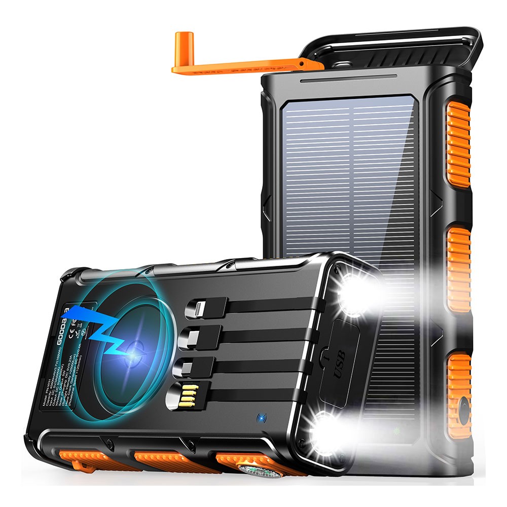 18400mah solarna baterija s ručnim generatorom
