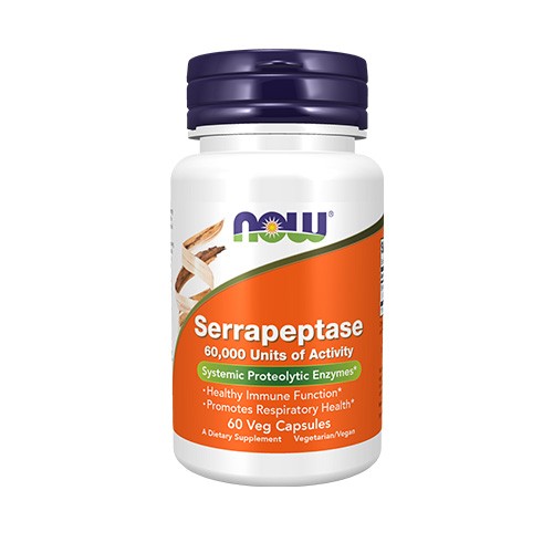 Now Foods Serrapeptase (60 vcaps) Unflavoured