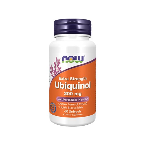 Now Foods Ubiquinol 200 mg Extra Strength (60 Softgels) Unflavoured