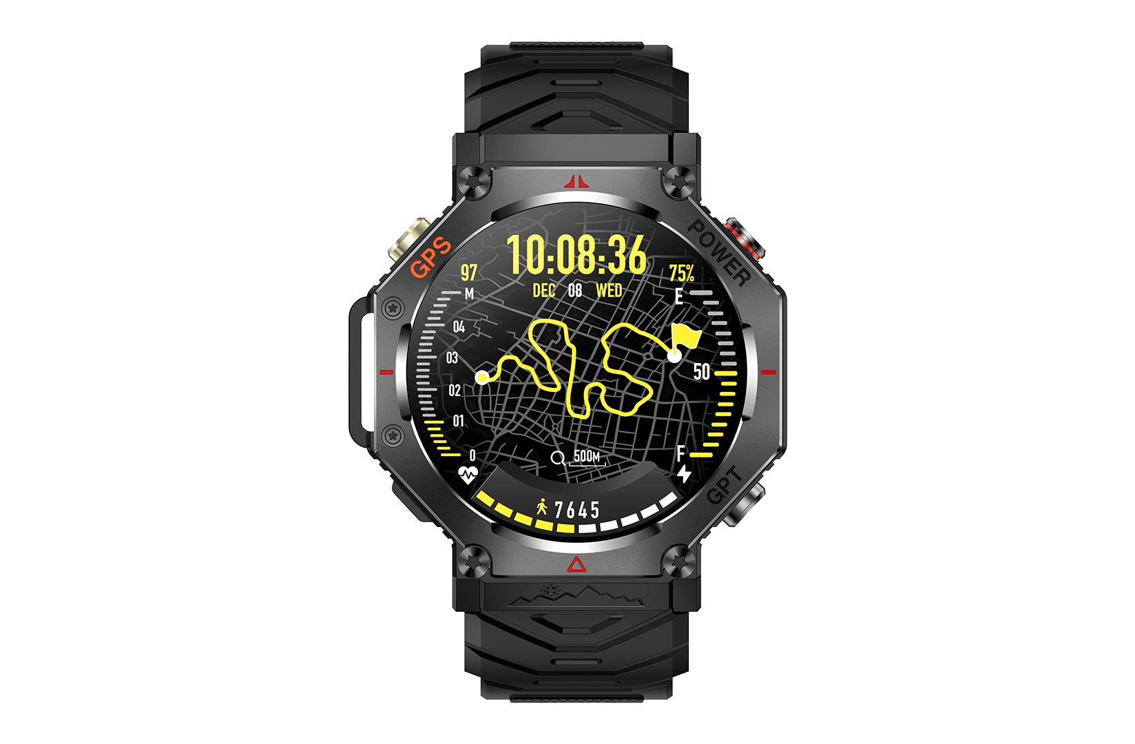 Xplorer Fit Max black smart watch