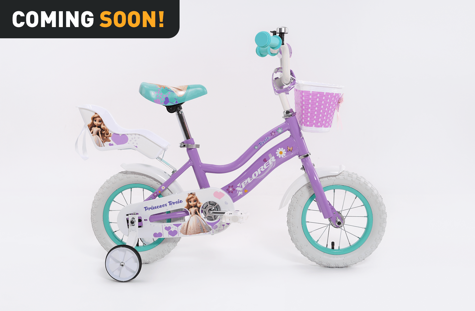 Xplorer kids bicycle ROSIE purple 12"