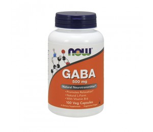 Now Foods Gaba 500mg + B6 (100 vcaps) Standard