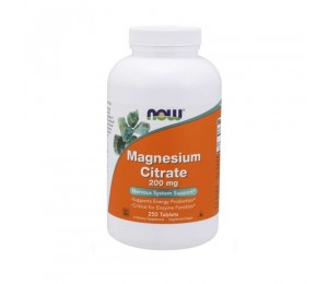 Now Foods Magnesium Citrate 200mg (250 tabs) Unflavoured